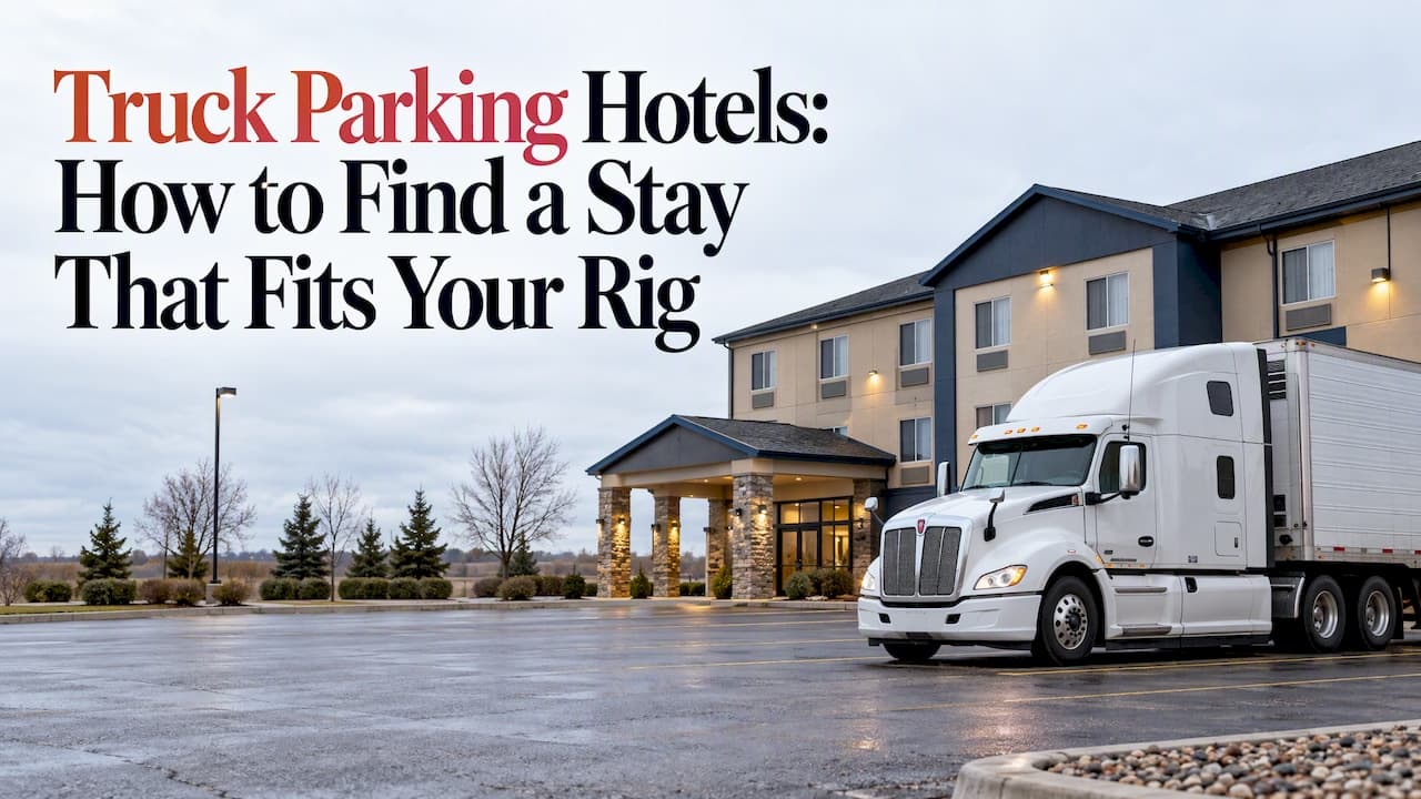Truck Parking Hotels: How to Find a Stay That Fits Your Rig